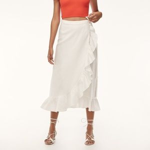 NWT Wilfred Leonela Skirt in Oak White Linen